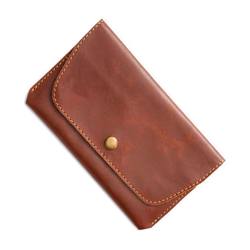 Angus Stoke Leather Travel Wallet, Passport & Card Holder – Buffalo Leather Cover and Case for Men and Women – Folding Passport Wallet Sly (brown)
