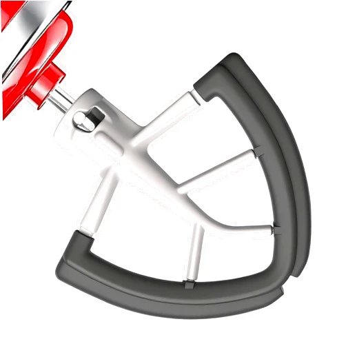 Cowbright Flex Edge Beater for KitchenAid 4.5/5 Qt Tilt-Head Mixer – Flexible Silicone Edge kitchen aid paddle attachments, Auto-Scrape Bowl Scraper, For Kitchen Aid Accessories and Attachments (Gray)