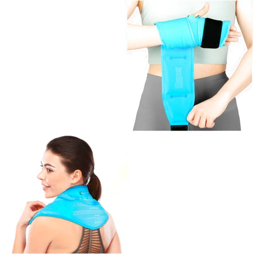 Comfytemp Neck Ice Pack and Wrist Ice Pack Wrap,Gel Support for Pain Relief, Injuries, Cold Hot Therapy, FSA HSA Eligible
