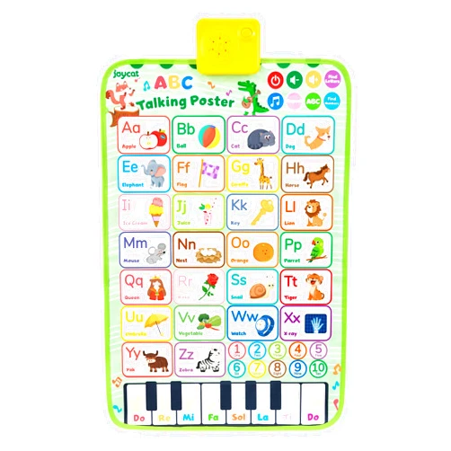 JoyCat Electronic Alphabet Wall Chart for Toddlers, Talking ABC, Numbers, Music Poster, Educational Learning Toys, Birthday Gifts for Age 18months 2 3 4 5 Year Old Boys Girls