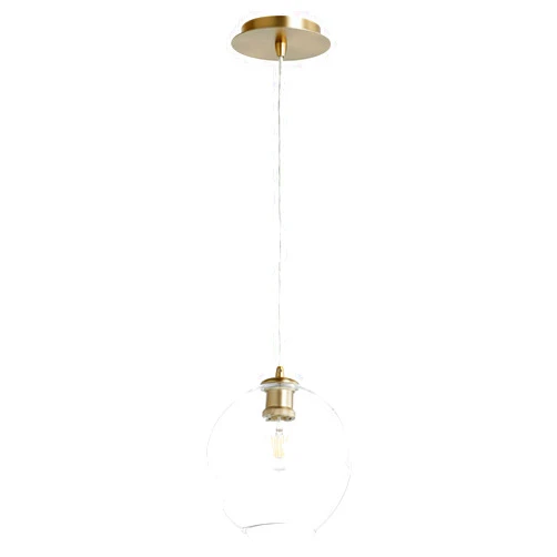 Quorum International Quorum 61-80 Transitional One Light Pendant from Numen Collection in Brass Finish,