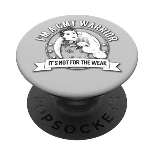 The Unchargeables CMT Warrior NFTW - Charcot-Marie-Tooth Disease PopSockets PopGrip: Swappable Grip for Phones & Tablets