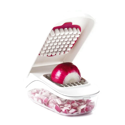 OXO Good Grips Vegetable and Onion Chopper with Easy Pour Opening White