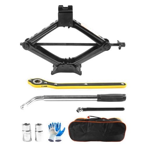 SCUARI Car Jack,Car Jack and Stand Kit,2 Ton Scissor Jack,Car Accessories Car Emergency Kit with Lug Wrench,Jack for Car,Car Jack Lift,Scissor Jack for Car,Portable Tire Changing Kit for Car SUV
