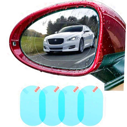 Smile Saki 4 PCS Car Rear View Mirror Waterproof Film Side Rearview Rainproof Coating Membrane HD Nano Protective Clear Safe Driving Sticker