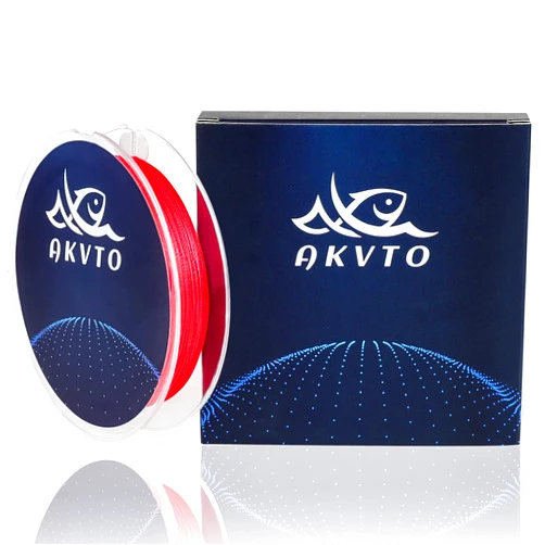 AKvto SILKY4 Braided Fishing LINE - Ultra-Thin Diameter, Smooth Surface So It Casts Longer, Highly Sensitive, No Stretch Braided Fishing Line, Abrasion Resistant