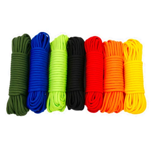 HLLbuy 1/4''(6mm) Red Diamond Braid Nylon Rope, 11 Strands Paracord Utility Rope,Multipurpose Nylon Twine 50ft