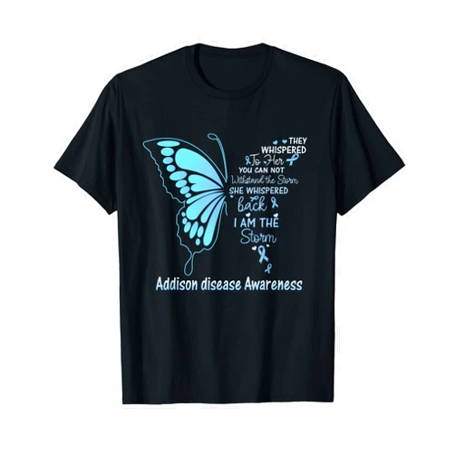 Addison Disease Butterfly Tees Addison Disease I am the Storm T-Shirt