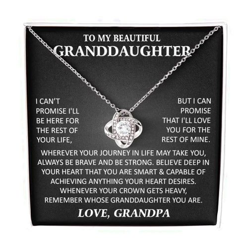 Chiside To Our Granddaughter Necklace From Grandma Granpa, Granddaughter Gifts From Grandma Grandmother Or Grandpa Grandfather, Granddaughter Necklace Gift For Women On Birthday, Wedding, Christmas