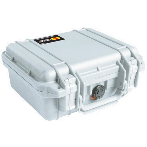 Pelican 1200 Case With Foam (Silver)