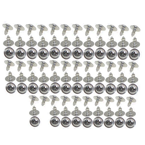 XunLiu 100pcs 304 Stainless Steel PWA Round Head with Pad Self Tapping Screws M2 4mm