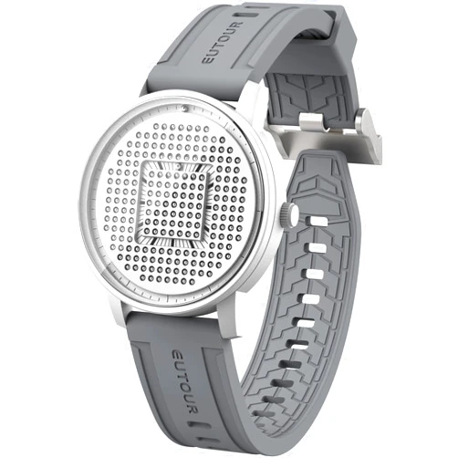 EUTOUR Magnetic Wrist Watch for Men Creative Magnet Balls Tracking Dial with Japanese Movement 40MM 3ATM and Silicone Band Unique Analog Quartz Watch Gift Idea for Men