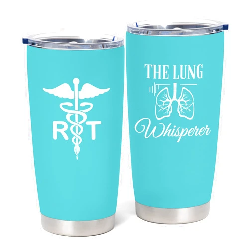 Cudoviqu Respiratory Therapist Gifts, Gifts for RT on Respiratory Care Week, RT Graduation Gifts, RT Appreciation Gifts, Respiratory Therapy Gifts, Christmas Gifts for RT, 20 oz Stainless Steel Tumbler