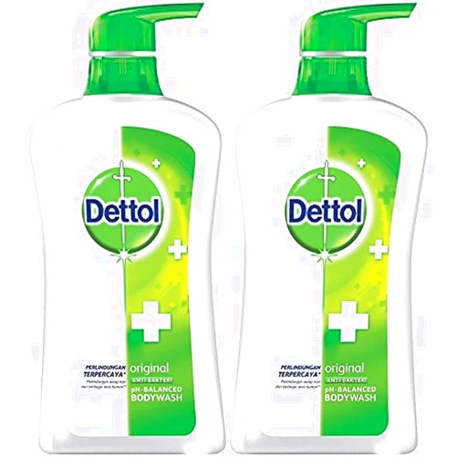 Partyreal Dettol Anti Bacterial pH-Balanced Body Wash, Original, 21.1 Oz/625 Ml (Pack of 2)