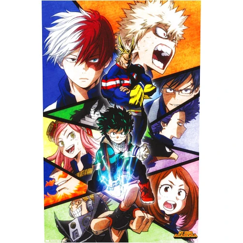 Trends International My Hero Academia-Faces Wall Poster, 22.375