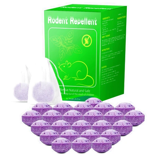 BuggyBeds 24 Pack Natural Mouse Repellent Balls - Peppermint Oil Mice Balls to Repel Rodents, Mice, Rats, Squirrel, Mice Repellent Indoor Outdoor for House Garage Basement RV Car