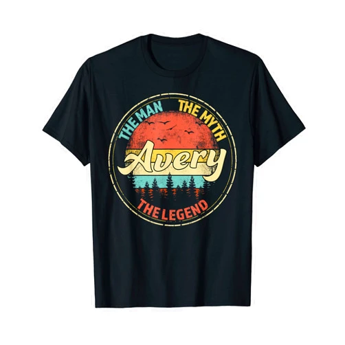 Visit Our Legendary Store With Custom Name Apparel Avery The Man The Myth The Legend Men Personalized Name T-Shirt