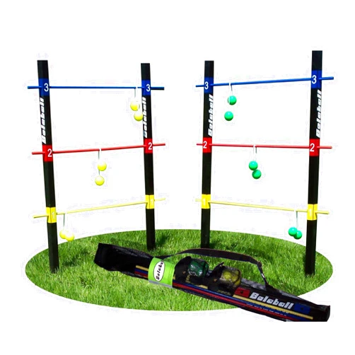 Bolaball Ladder Toss Indoor Outdoor Game Set for Yard & Lawn Games with 6 Soft Rubber Balls Heavy Duty Bars & Travel Carrying Case | Family Kids Beach Party, Christmas Board Games