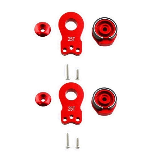 Generic 2 Packs Servo Saver 25T 3Holes Adjustable Aluminum Servo Horn for Traxxas Slash 2wd SMT10 25T Servo 1/8 1/10 RC Car Boat