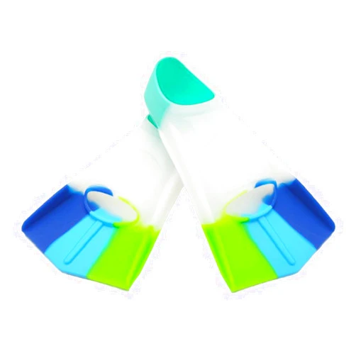 Dasdffvf Silicone Swimming Fin Swim Training Fin Travel Size Flippers Snorkeling Gear for Kids Teen Adults Women Man