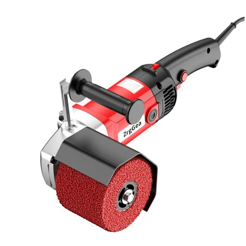 ZrgGea Surface Conditioning Tool, 1400W Handheld Stainless Steel Polisher, 6 Variable Speed Metal Burnishing Machine, Sander Tool with Polishing Wheels, For Metal, Stainless Steel, Plastic, Wood