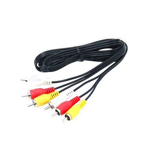 Lapetus 15FT RCA Audio/Video Composite Cable DVD/VCR/SAT Yellow/White/red connectors 3 Male to 3 Male