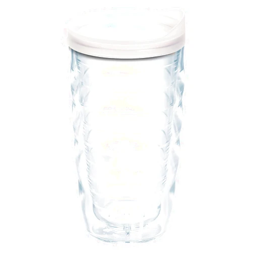 Tervis Clear & Colorful Lidded Made in USA Double Walled Insulated Tumbler Travel Cup Keeps Drinks Cold & Hot, 10oz Wavy, Frosted Lid