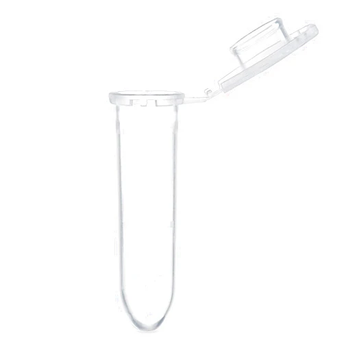 Globe Scientific 111568 Polypropylene Graduated Microcentrifuge Tube with Snap Cap, Round Bottom, Natural, 2mL Capacity, Pack of 1000