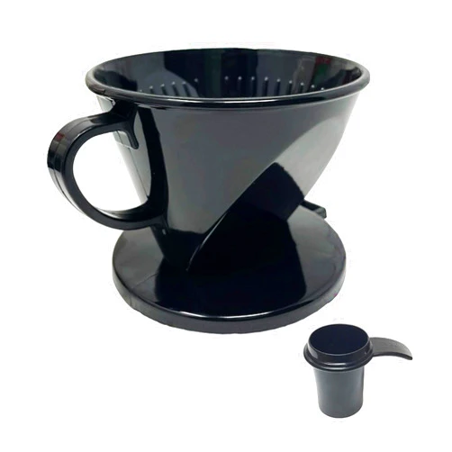 GoldTone #2 Cone Style Pour Over Coffee Dripper, Portable Pour Over Coffee Filter BPA-Free (1-6 Cups) And Scoop