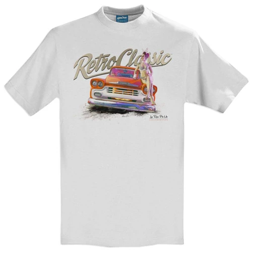 RetroClassic Clothing RetroClassic LaRoss Pin-up and Classic American Pick-up Truck Mens T-Shirt