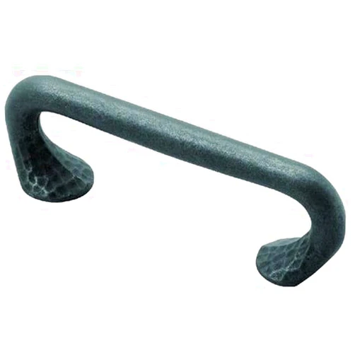 Hickory Hardware 10 Pack Solid Core Kitchen Cabinet Pulls, Luxury Cabinet Handles, Hardware for Doors & Dresser Drawers, 3 Inch Hole Center, Black Iron, Craftsman Collection