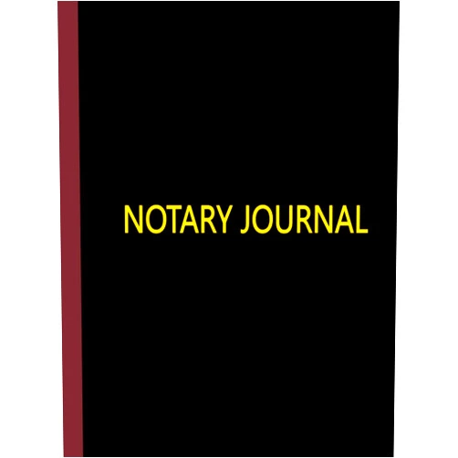 RMB-Printing Notary Journal: Notary Public Log Book/ Notary Logbook to Record Notarial Acts, 200 Entries (Two entries per page) - Black Hardcover