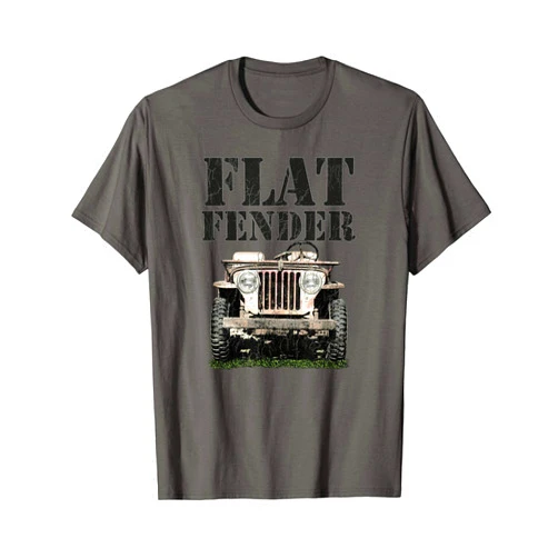 Ugly Pelican Brand Vintage Military Off Road Vehicle Flat Fender T-Shirt