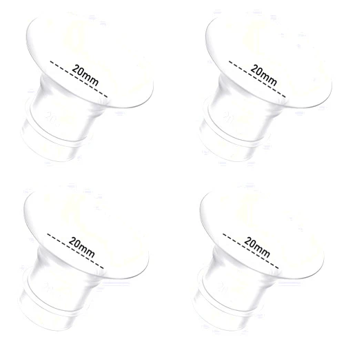 BDICOVE 4Pcs Breast Pump Flange Insert 20mm Compatible with Momcozy/Spectra/Medela/eufy/Elvie/Lansinoh/Paruu P10 Breast Pump, Fit for Momcozy M5/M9/M6/V2 Pro/V2 pro/S12 Pro/eufy E10 S1 S1 Pro, 24mm Flange
