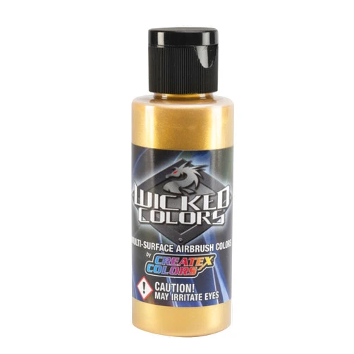 Createx - Wicked Airbrush Color - 2 oz. Bottle - Gold