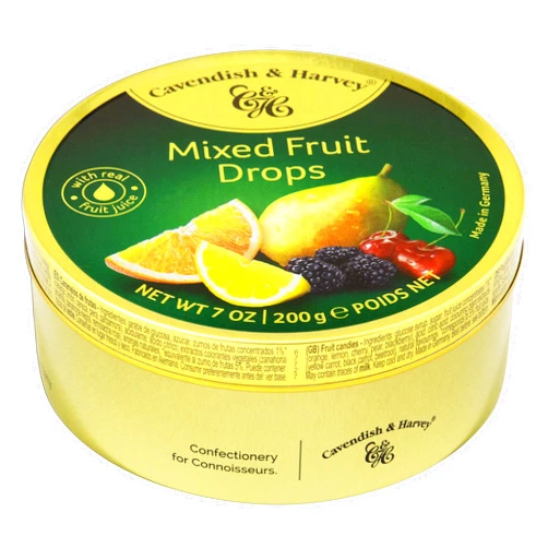 Cavendish & Harvey, Fruit Candy, 200g Can
