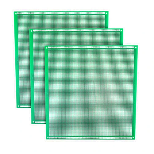 D DZRCOXI Double Sided PCB Board,D DZRCOXI Large PCB Circuit Board Protoboard 3Pcs 22X22CM for DIY Soldering Electronic Projects Compatible with Arduino Kits (22X22CM-3Pcs)