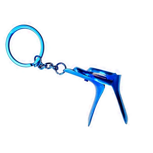 Artman Instruments Gyne Speculum Keychain Stainless Steel Gift for Doctor & Midwife OBGYN by Artman Instruments (Blue)