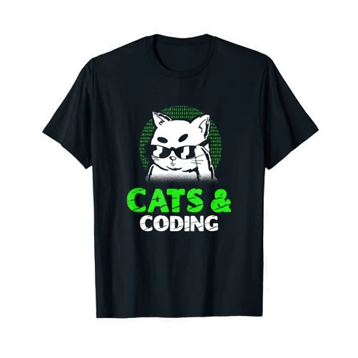 Ap lucky designs for people Cats And Coding Funny Coder Cat Lover Programming T-Shirt