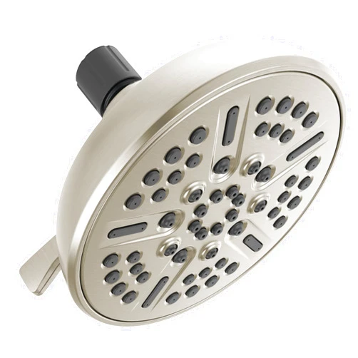 Delta Faucet 8-Spray Brushed Nickel Shower Head, Delta Shower Head Brushed Nickel, Showerheads, 2.5 GPM Flow Rate, SpotShield Satin Nickel 75898SN