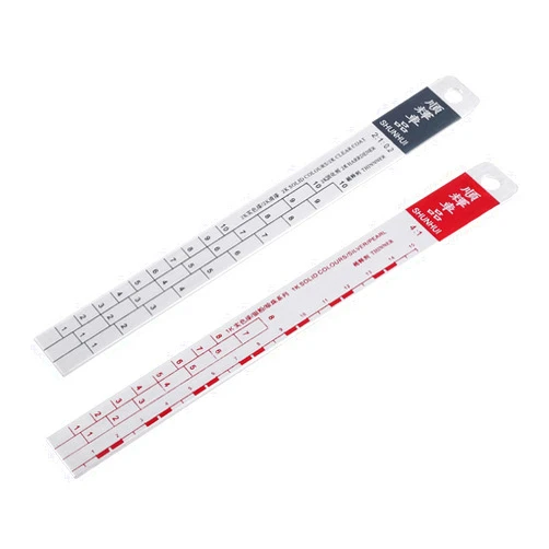 Ankexin Standard Paint Ruler Paint Ratio Ruler Paint Mixing Ruler Dipstick Scale Ruler Paint Mixing Tool Ruler Paint Tool(Small - 20 * 2CM)