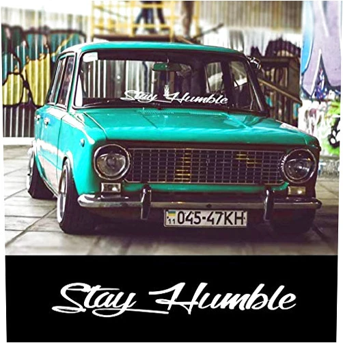 TGS Topshop Stay Humble Car Styling Car Lateral Sticker Decals DIY Custom Made Window Pattern Car Stickers 90cm