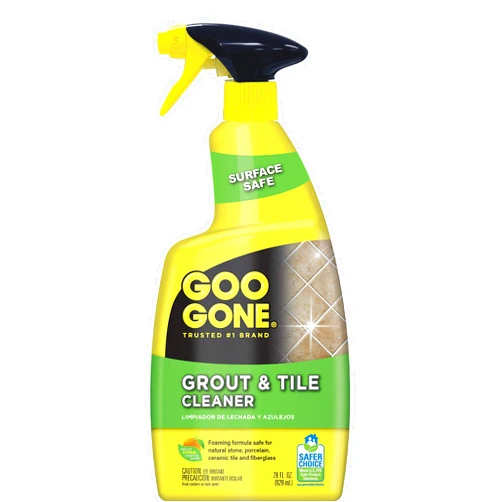 Goo Gone Grout & Tile Cleaner - 28 Ounce - Removes Tough Stains Dirt Caused By Mold Mildew Soap Scum and Hard Water Staining - Safe on Tile Ceramic Porcelain