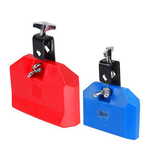 Yibuy 2 Pieces Plastic Percussion Drum Jam Block Musical Instrument Kit Applicable to All Kinds of Scrubbing Racks and Through Drum Supports