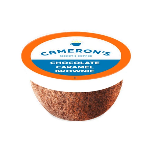 Cameron's Coffee Single Serve Pods, Flavored, Chocolate Caramel Brownie, 12 Count (Pack of 1)