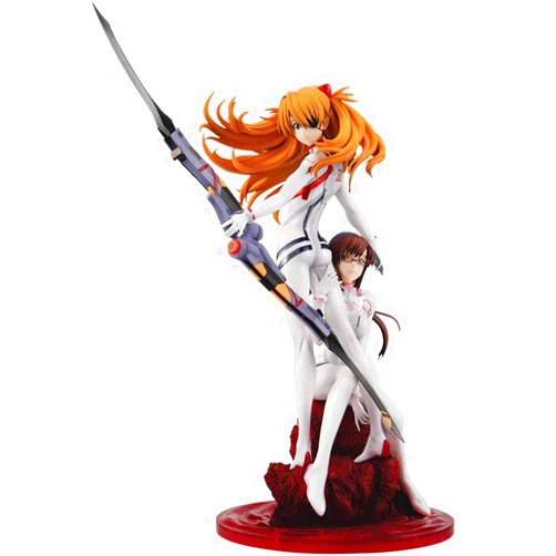 Megahouse - Evangelion Thrice Upon a Time - Gem Series - Asuka & Makinami PVC Figure