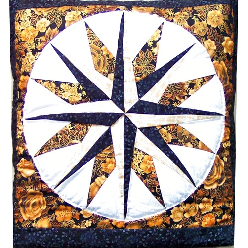 AmishShop.com Quillow (Quilt/Pillow Combo) Mariner's Star Quillow KK3 Amish Handmade in USA