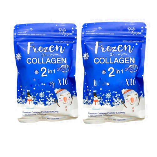 Generic 2 Packs Frozen Collagen 2 in 1 Collagen Glutathione - Anti-Aging Radiant Glow