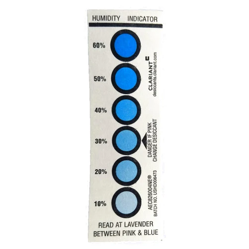 Red Rock Desiccants Reusable Humidity Indicator Card 20 Pack - 10% to 60%
