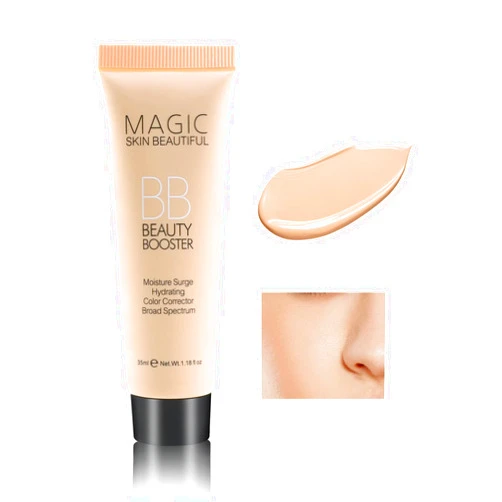 Boobeen Hydrating BB Cream, Full-Coverage Foundation & Concealer, Color Correcting Tinted Moisturizer for All Skin Types - Evens Skin Tone (Ivory White)